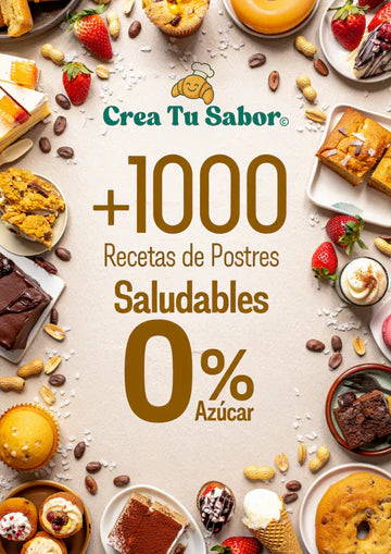 +1000 Recetas Saludables Digitales 0% Azúcar + ¡5 BONOS de Regalo! 🎁